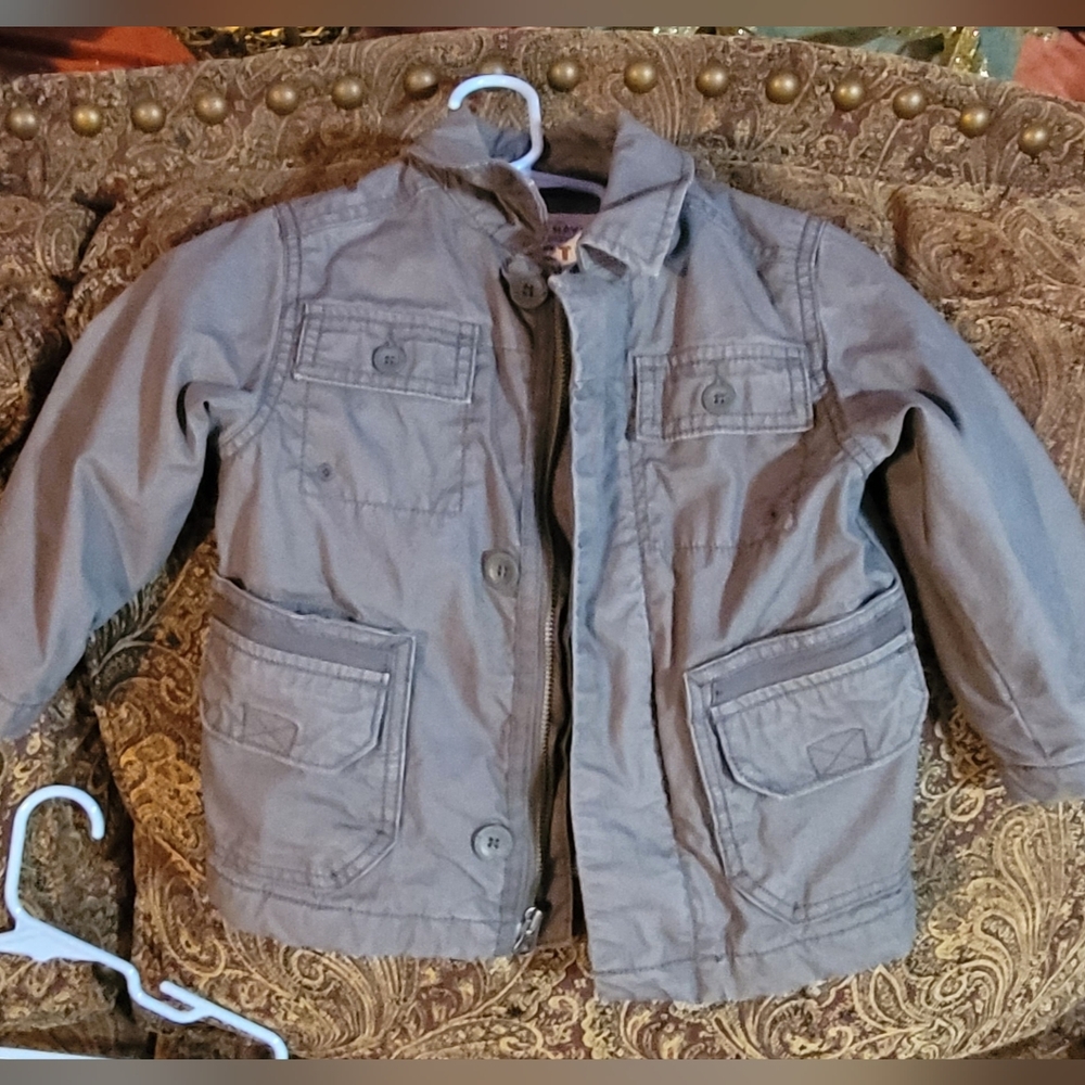 Old Navy Gray Jean Jacket Casual Utility Style